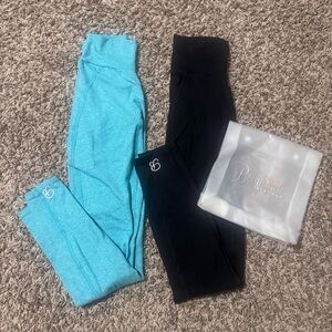 2 pairs Bombshell Sportswear Uplift leggings
